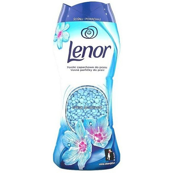 Lenor Spring Awakening Duft von Frühlingsblumen, Patchouli und Zedernholz Duftperlen für die Waschmaschinentrommel 140 g