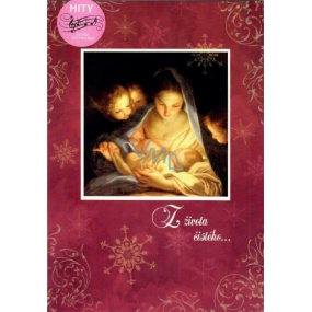Ditipo Spielkarte im Umschlag Aus dem Leben der reinen ... Fere Angeli Marcela Miková Christus der Herr wurde 224 x 157 mm geboren