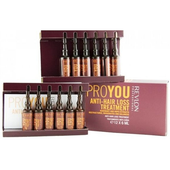 Revlon Pro You Ampulle zur Behandlung von Haarausfall gegen Haarausfall 12 x 6 ml