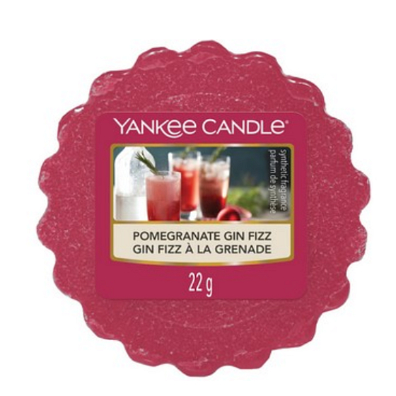 Yankee Candle Granatapfel Gin Fizz - Gin Fizz aus Granatapfel-Duftwachs für Aromalampe 22 g