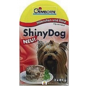 Gimborn Shiny Chicken + Lamm Ergänzungsfutter für Hunde 2 x 85 g