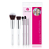 Dermacol Liquid Make-up Brush + Powder Brush + Eyeshadow Brush + Eyeshadow and Detail Brush + Blending Brush, Kosmetikpinsel-Set mit Naturborsten