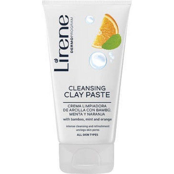 Lirene Clay Waschpaste mit Minze und Orange 150 ml