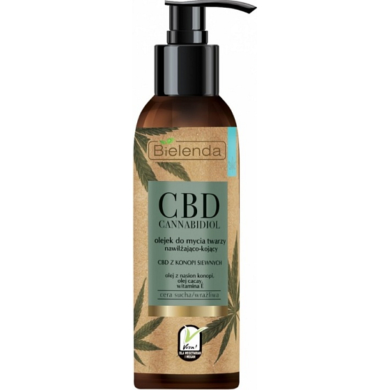 Bielenda CBD Cannabidiol feuchtigkeitsspendend-beruhigendes reinigendes Hautöl 140 ml