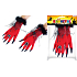 Rappa Halloween Rote Handschuhe für Erwachsene 1 Paar