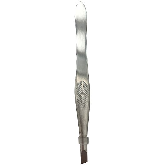 Pinzette silber schräg 8 cm