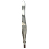 Pinzette silber schräg 8 cm