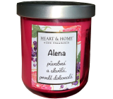 Heart & Home Frische Grapefruit und schwarze Johannisbeere Soja-Duftkerze mit dem Namen Alena 110 g