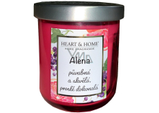 Heart & Home Frische Grapefruit und schwarze Johannisbeere Soja-Duftkerze mit dem Namen Alena 110 g