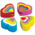 Ditipo Heart herzförmiger Radiergummi 3,5 x 3 cm verschiedene Farben