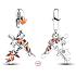 Charms Sterling Silber 925 King of Glory Gongsunli Regenschirm mit Ahornblatt Anhänger am Armband Symbol