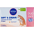 Nivea Baby Soft & Cream Reinigungstücher und Pflege, 2× 57 Stück