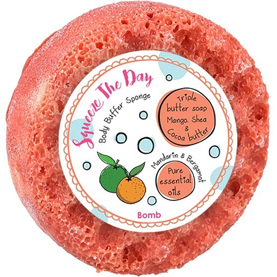 Bomb Cosmetics Squeeze the Day natürlicher Duschmassageschwamm mit Duft 200 g