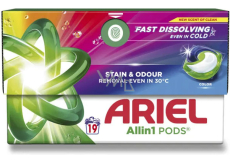 Ariel All in 1 Pods Color Gelkapseln für farbige Wäsche 19 Stück