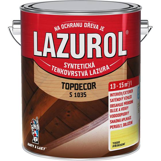 Lazurol Topdecor S1035 dünnschichtige Holzlasur T000 natürlich, 2,5 l