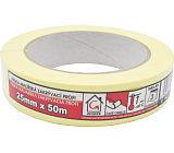 Mako Komfort Abdeckband, glatt, 7 Tage, bis 60 °C, 25 mm × 50 m