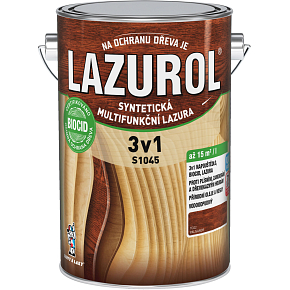 Lazurol 3v1 S1045 dünnschichtige Holzschutzlasur T022 Palisander 4 l