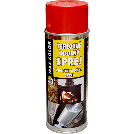 Max Color hitzebeständige Farbe 300 °C, rot, 400 ml