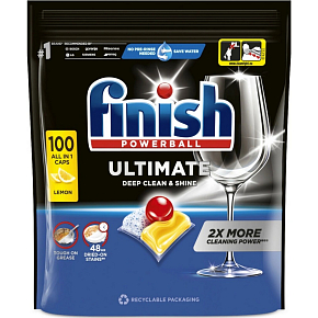 Finish Ultimate All in 1 Lemon Geschirrspültabs, 100 Stk