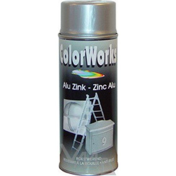 Color Works Zink-Alu Aluminium-Zink-Spray 500 ml Spray