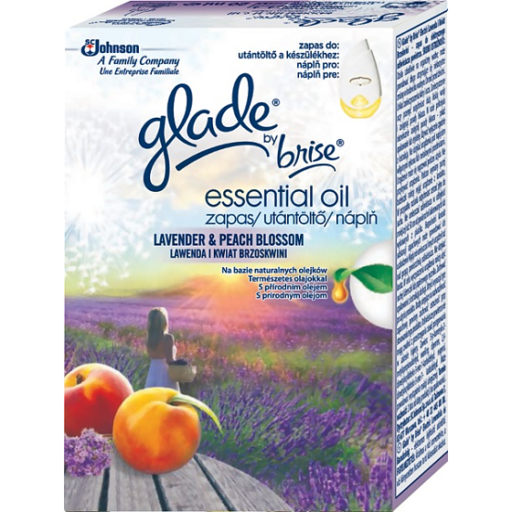 Glade ätherisches Öl Lavendel und Pfirsichblüte elektrischer Lufterfrischer 20 ml nachfüllen