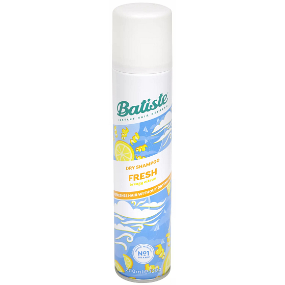 Batiste Fresh Breezy Citrus Trockenhaarshampoo für Volumen und Glanz 200 ml