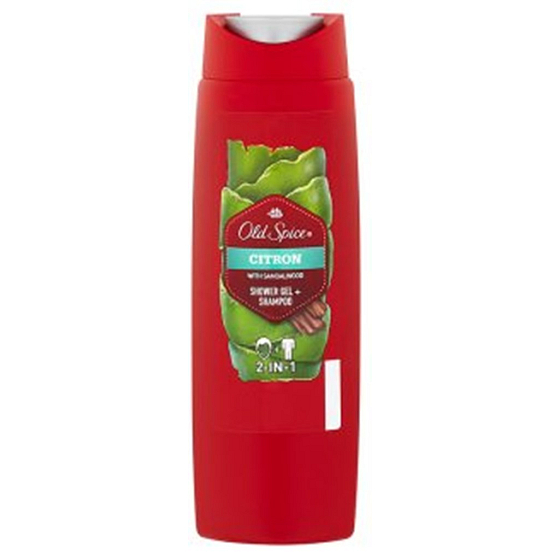 Old Spice Lemon mit Sandelholz 2 in 1 Shampoo und Duschgel für Männer 250 ml