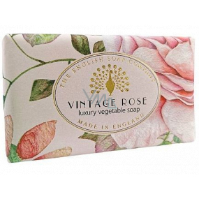 Englische Seife Blooming Rose natürliche parfümierte Seife mit Sheabutter 190 g