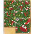 Nekupto Geschenkpapier 70 x 200 cm Weihnachtsgrün, Eulen