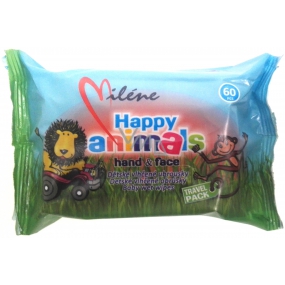 Miléne Happy Animals Feuchttücher für Kinder 60 Stück