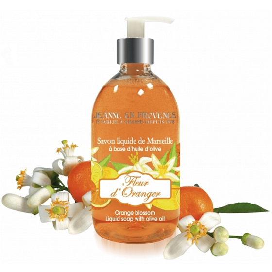 Jeanne en Provence Fleur d Oranger - Orangenblüten Flüssiger Handseifenspender 500 ml