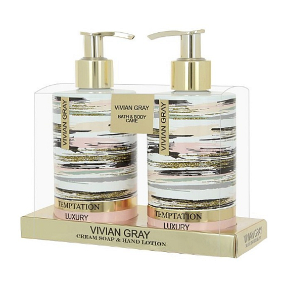 Vivian Grey Temptation - Temptation Luxus-Flüssigseife 250 ml + Handmilch 250 ml, Kosmetikset