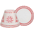 Yankee Candle Red Nordic Milchglas kleiner Schirm + kleiner Teller für kleine Kerze Classic 8 x 10 cm (Schirm), 9 x 9 cm (Teller)