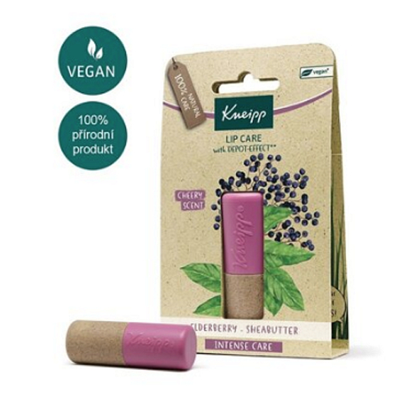 Kneipp Holunder Lippenbalsam, 100% natürliche Pflege für empfindliche Lippen 4,7g