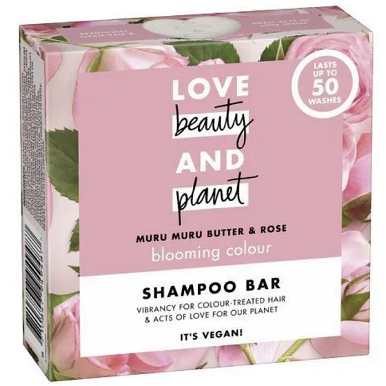 Love Beauty & Planet Murumur Butter and Rose festes Shampoo für coloriertes Haar 90 g