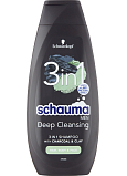 Schauma šampon Men 3v1 Charcoal & Clay, 400 ml