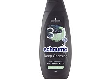 Schauma šampon Men 3v1 Charcoal & Clay, 400 ml