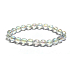 Kristall Aqua Aura Engel Facette halbmetallisch, Armband elastisch Naturstein, Perle 8 mm / 16 - 17 cm, Stein Steine