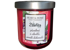 Heart & Home Frische Grapefruit und schwarze Johannisbeere Soja-Duftkerze mit Zdeněk's Namen 110 g