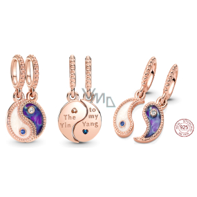 Sterling Silber 925 Yin & Yang, teilbar Anhänger Symbol Sterling Silber 925 Yin & Yang, teilbar Anhänger Symbol