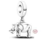 Charms Sterling Silber 925 Nashorn, Tierarmband Anhänger