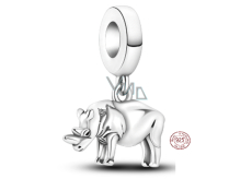 Charms Sterling Silber 925 Nashorn, Tierarmband Anhänger