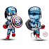 Charme Sterling Silber 925 Marvel The Avengers Captain America, Armband Perle, Film