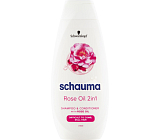 Schauma Shampoo und Conditioner 2in1 Rose Oil, 400 ml