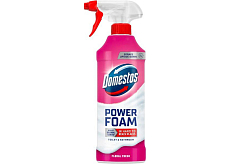 Domestos Reinigungsschaum in der Sprühdose für Toilette und Badezimmer Power Foam Floral Fresh 435ml