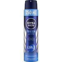 Nivea Men Fresh Active Deo Spray, 250 ml