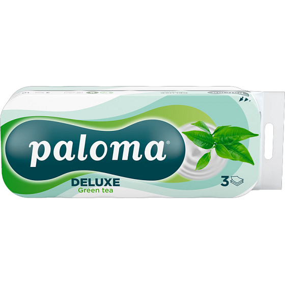 Paloma 3-lagiges Toilettenpapier Green Tea, 10 Rollen
