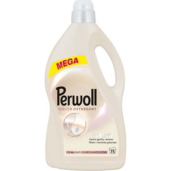 Perwoll Light Colors Waschgel für helle und weiße Kleidung 75 Wäschen, 3,75L