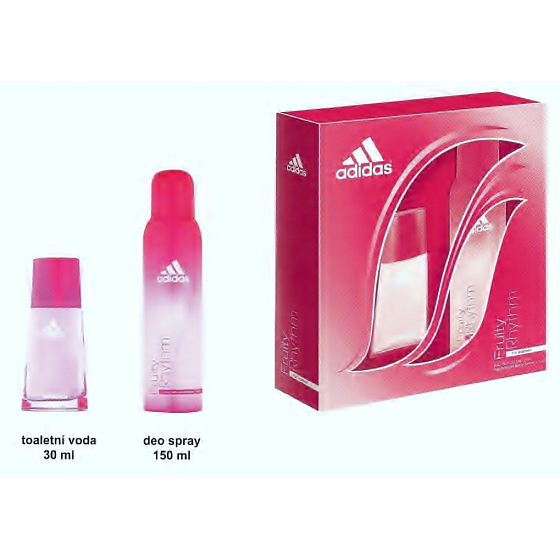 Adidas Fruity Rhythm Eau de Toilette 30 ml + Deospray 150 ml, Geschenkset für Damen