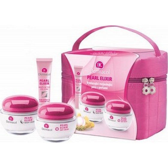 Dermacol Pearl Elixir Tagescreme 50 ml + Nachtcreme 50 ml + Augenpflege 15 ml, Kosmetikset